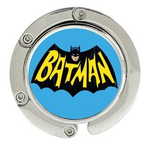 Batman Batsignal circa 1966 Purse Hanger Foldable Hook Handbag Table Bag Holder